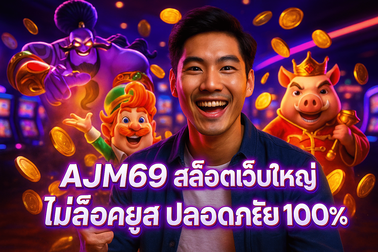 AJM69 สล็อตเว็บใหญ่ ไม่ล็อคยูส ปลอดภัย 100%